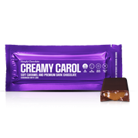 Chokoladebar med karamel Creamy Carol fra Simply Chocolate Flowpack 40 g NEDSAT PGA DATO